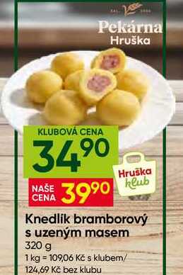 Knedlik bramborový s uzeným masem 320 g