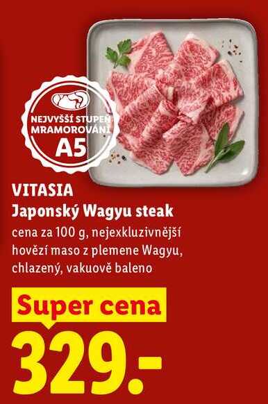 VITASIA Japonský Wagyu steak, cena za 100 g