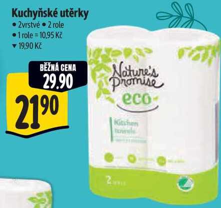 Kuchyňské utěrky, 2 role 
