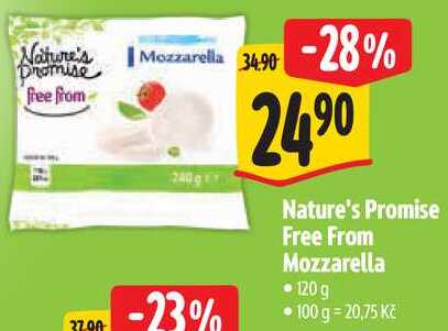 Nature's Promise Free From Mozzarella, 120 g