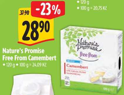 Nature's Promise Free From Camembert, 120 g