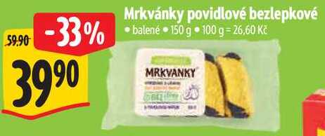 Mrkvánky povidlové bezlepkové, 150 g