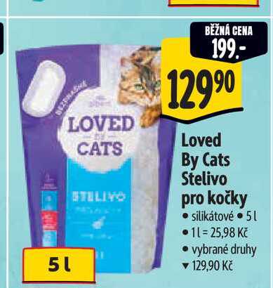 Loved By Cats Stelivo pro kočky silikátové 5 l
