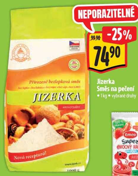 Jizerka Směs na pečení, 1 kg 