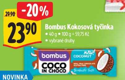 Bombus Kokosová tyčinka, 40 g