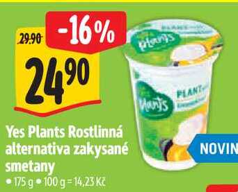 Yes Plants Rostlinná alternativa zakysané smetany, 175 g