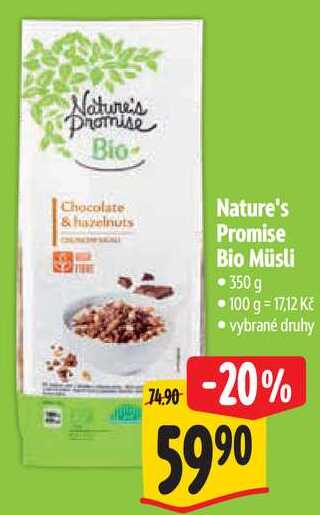 Nature's Promise Bio Müsli, 350 g