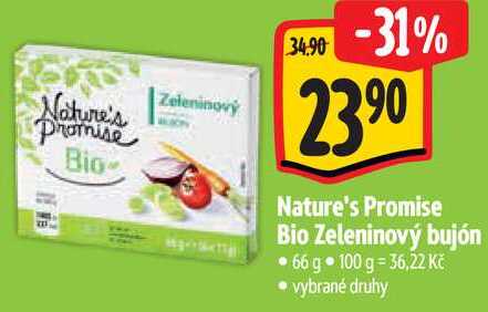 Nature's Promise Bio Zeleninový bujón, 66 g