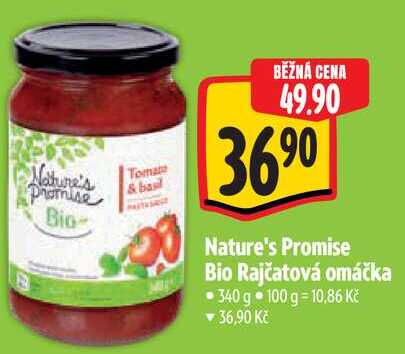 Nature's Promise Bio Rajčatová omáčka, 340 g