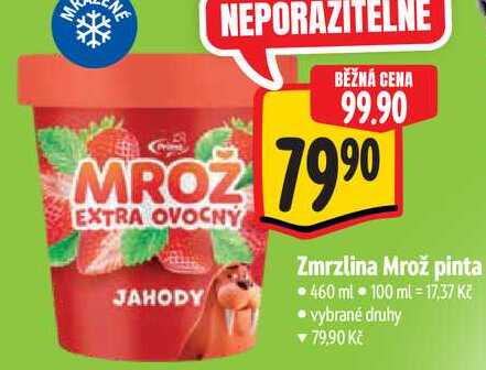 Zmrzlina Mrož pinta, 460 ml
