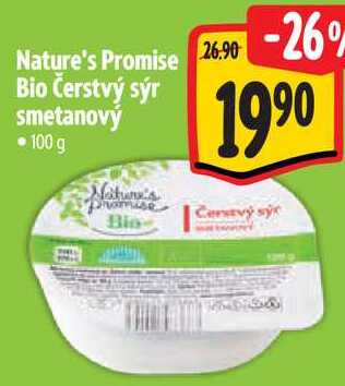 Nature's Promise Bio Čerstvý sýr smetanový, 100 g
