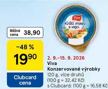 Viva Konzervované výrobky, 120 g, více druhů