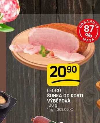 ŠUNKA OD KOSTI VÝBĚROVÁ 100 g