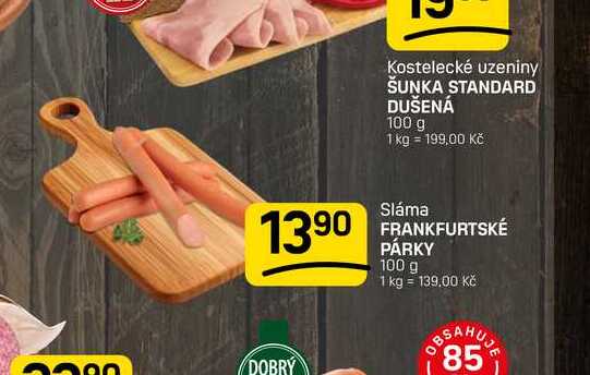 FRANKFURTSKÉ PÁRKY 100 g 