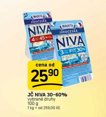 JČ NIVA 30-60% vybrané druhy 100 g