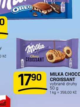 MILKA CHOCO CROISSANT vybrané druhy 50 g