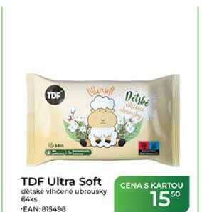 TDF Ultra Soft dětské vlhčené ubrousky 64ks