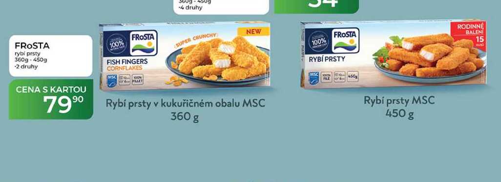 Rybí prsty v kukuřičném obalu MSC 360 g