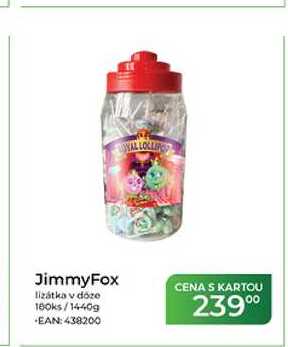 JimmyFox lizátka v doze 180ks/1440 g
