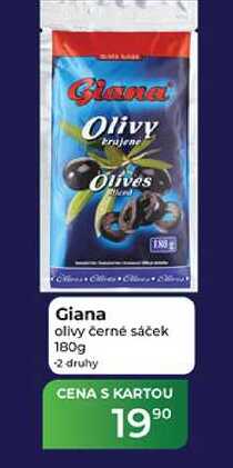 Giana olivy černé sáček 180g 