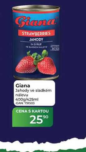 Giana Jahody ve sladkém nálevu 400g/425ml