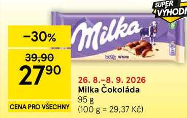 Milka Čokoláda, 95 g