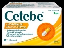 Cetebe Lipozomální Vitamin C 500 mg