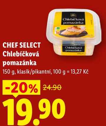 CHEF SELECT Chlebíčková pomazánka, 150 g