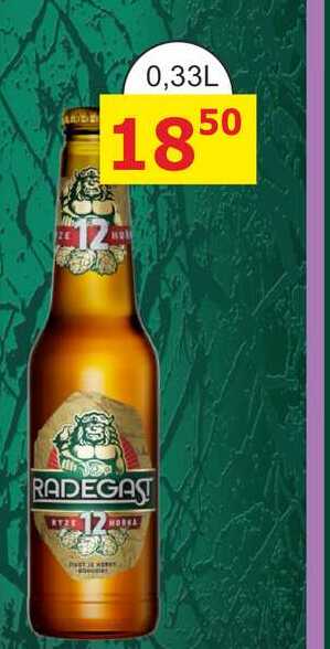 Radegast Ryze Hořká 12, světlý ležák 0,33l