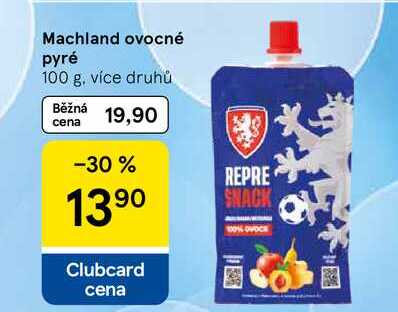 Machland ovocné pyré, 100 g, více druhů