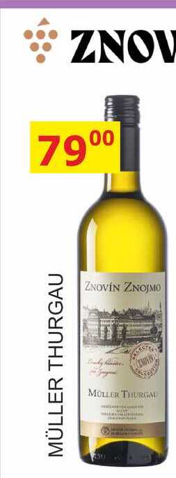 ZNOVÍN ZNOJMO MÜLLER THURGAU 0,75L