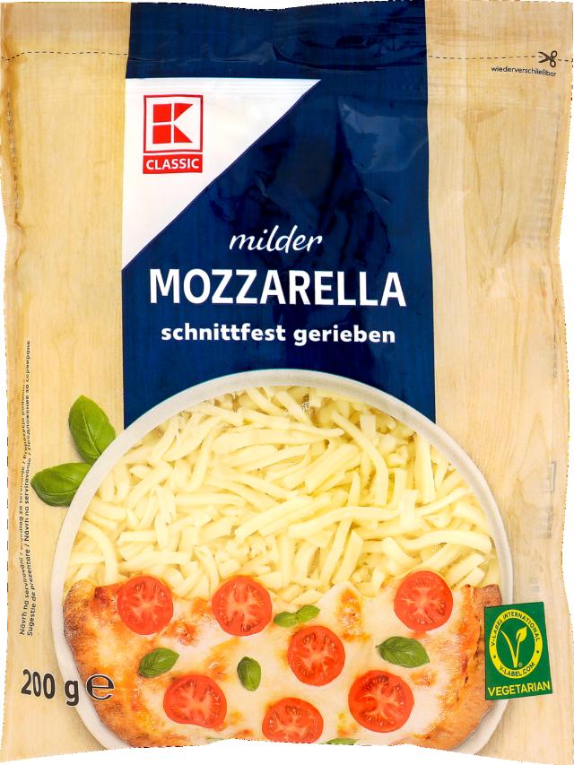 K-Classic Mozzarella strouhaná