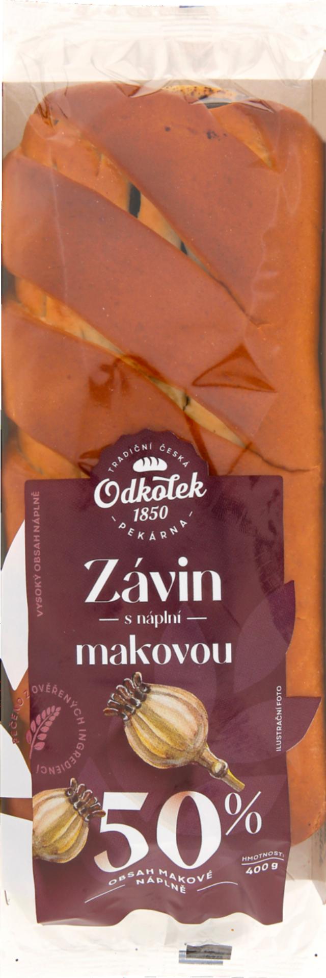 Odkolek Závin s náplní makovou