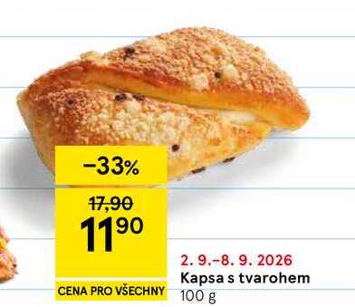 Kapsa s tvarohem, 100 g