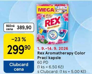 Rex Aromatherapy Color Prací kapsle, 60 PD