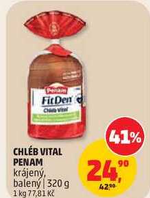 CHLEB VITAL PENAM krájený, balený, 320 g