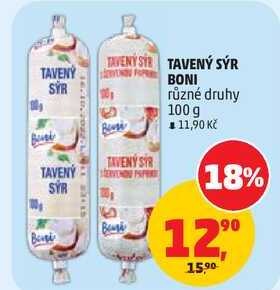 TAVENÝ SÝR BONI různé druhy, 100 g