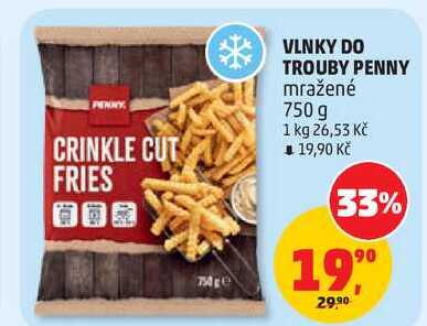 VLNKY DO TROUBY PENNY mražené, 750 g