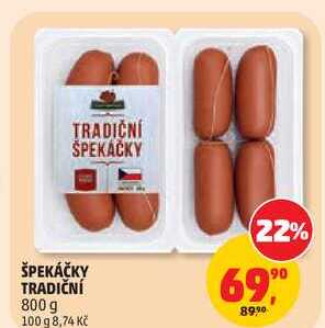 ŠPEKÁČKY TRADIČNÍ, 800 g