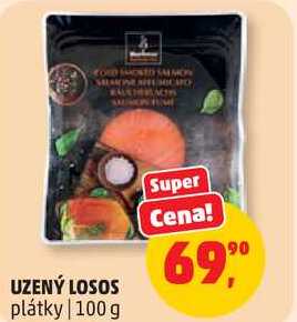 UZENÝ LOSOS plátky, 100 g
