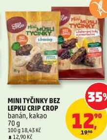 MINI TYČINKY BEZ LEPKU CRIP CROP banán, 70 g