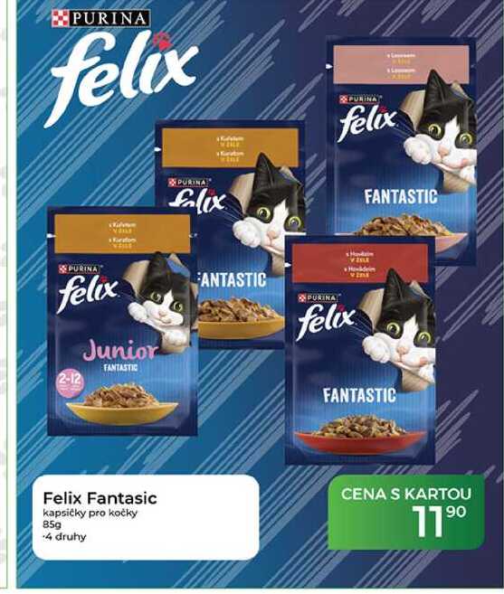 Felix Fantasic kapsičky pro kočky 85g
