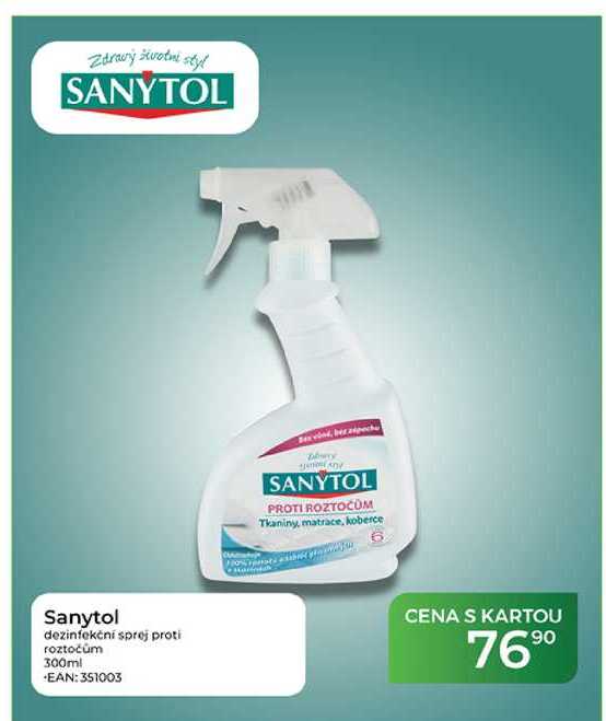 Sanytol dezinfekční sprej proti roztočům 300ml