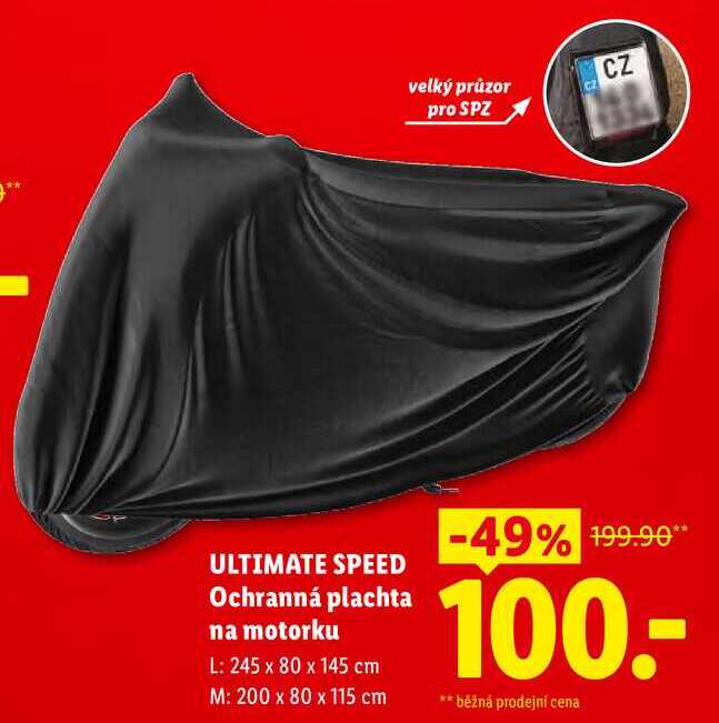 ULTIMATE SPEED Ochranná plachta na motorku