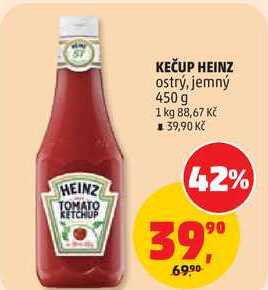 KEČUP HEINZ ostrý, 450 g 