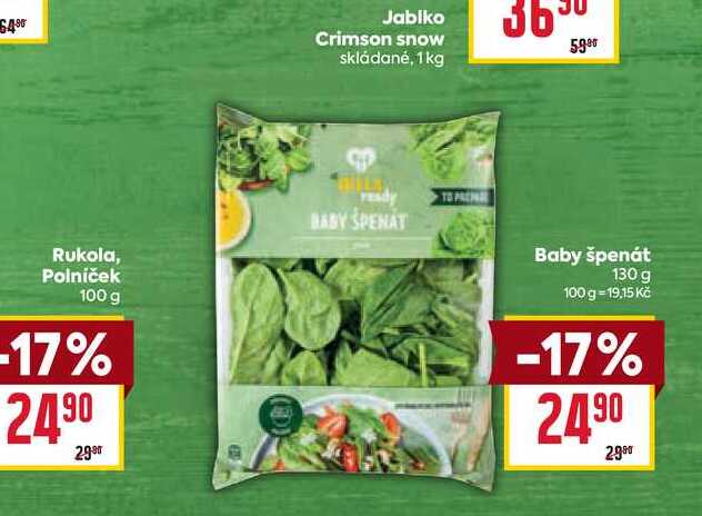 Baby špenát 130 g