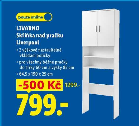 LIVARNO Skříňka nad pračku Liverpool