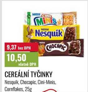 CEREÁLNÍ TYČINKY, 25g
