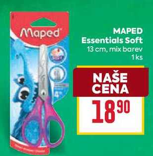 MAPED Essentials Soft 13 cm, mix barev 1ks 