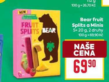 Bear fruit Splits a Minis 5x 20 g